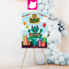Monstrinhos Monster Konsept Doğum Günü Panosu / Karşılama Panosu Resimli 50x70 - DGNPN1068