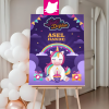 Unicorn Kanatlı At Konsept Doğum Günü Panosu / Karşılama Panosu  50x70 - DGNPN1064