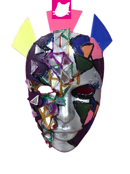 Alternative view of Özel Tasarlanmış Sıkıştırılmış Kağıt Duvar Aksesuarı Maske