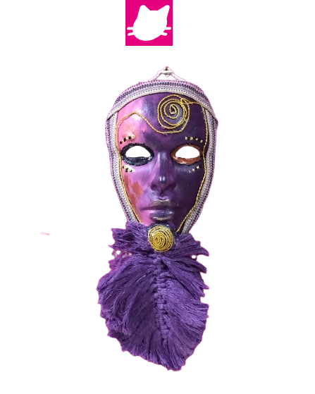 Alternative view of Özel Tasarlanmış Sıkıştırılmış Kağıt Duvar Aksesuarı Maske
