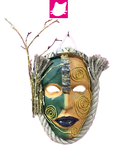 Alternative view of Özel Tasarlanmış Sıkıştırılmış Kağıt Duvar Aksesuarı Maske